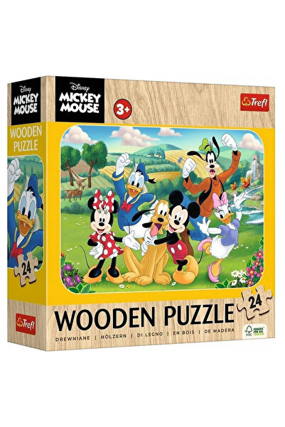 Trefl Puzzle lemn Mickey Mouse multicolor 24 piese 21x21cm