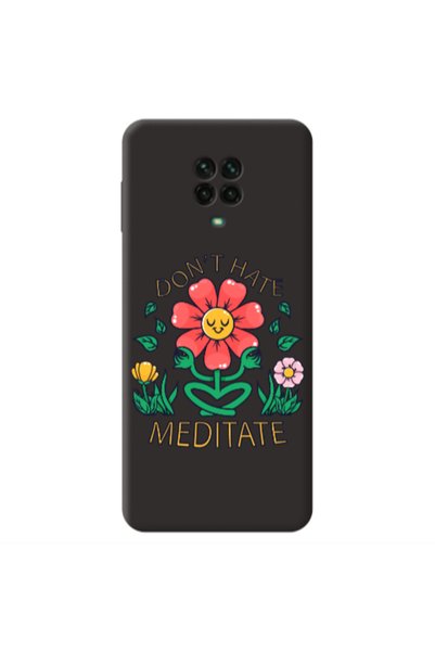 Other Xiaomi Redmi Note 9 Pro Meditate Black Colored Silicone TPU Θήκη