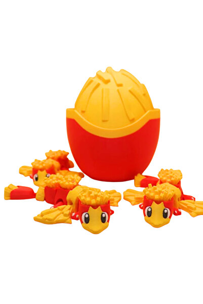 Eva Prints Set Ou Dragon Cartofi Prajiti cu Mini Dragon Articulat – Cutie Dec...