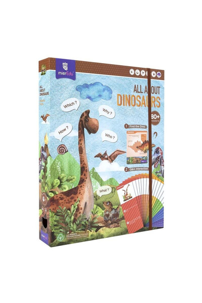 Mieredu Puzzle magnetic Dinozauri set educational multicolor 30x37cm
