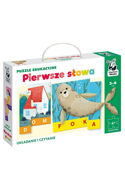 KAPITAN NAUKA Puzzle educativ - Primele Cuvinte pentru copii 3+