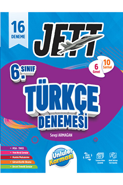 Ünlüler Karması Yayınları Ünlüler Karması 6.Sınıf Jett Türkçe 16 Deneme