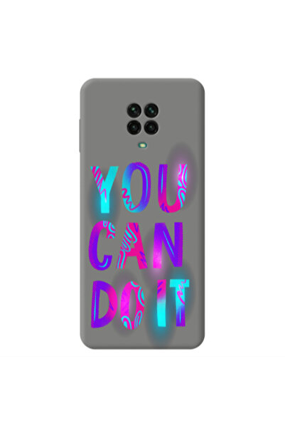 Other Xiaomi Redmi Note 9 Pro You Can Doit Grey Colored Silicone TPU Θήκη