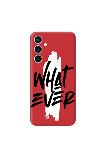 Other Samsung S24 Plus What Ever Red Colored Silicone TPU Θήκη