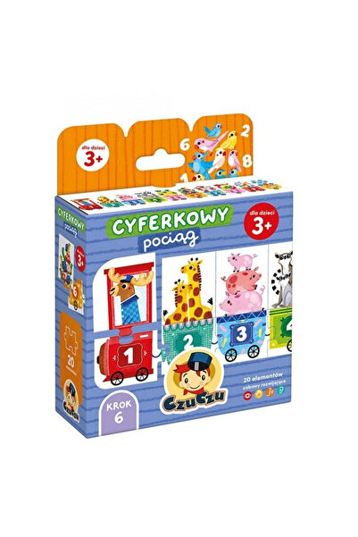OEM CzuCzu Trenuletul cu cifre, puzzle educativ pentru numărat 3+