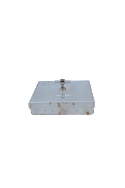 B&D Acrylic Candy Box with Lid – Clear Decorative Storage Container for Candy...