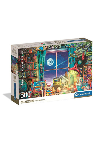 CLEMENTONI Puzzle compact 500 de piese - Colectie de inalta calitate - Spre Luna