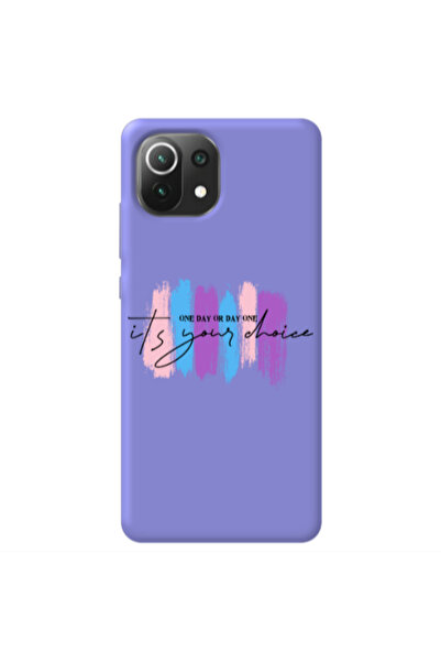 Other Xiaomi Mi 11 Lite One Day Or Day One Purple Colored Silicone TPU Θήκη