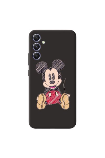 Other Samsung Galaxy A05s Mickey mouse 2 Black Colored Silicone TPU Θήκη
