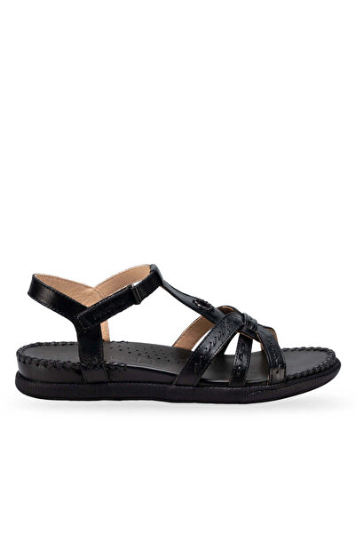Forelli Lupin-G Women's Leather Sandals Black