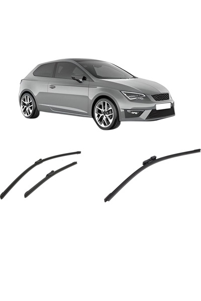 Bosch Set de 3 ștergătoare SEAT LEON SC (5F5) din 2013-2018, pentru parbriz ș...