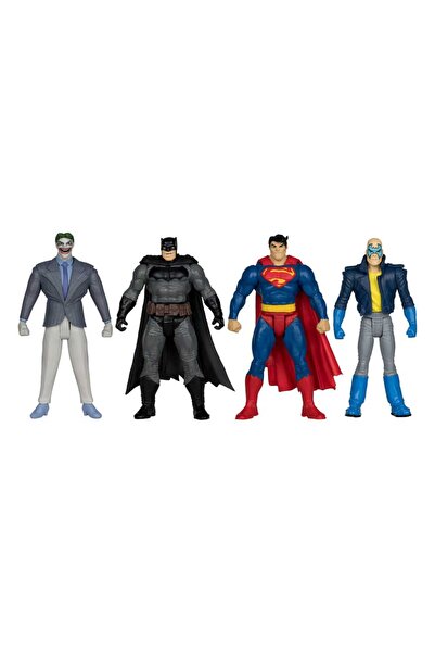 OEM Set 4 Figurine DC Direct Page Punchers, Batman, Superman, Joker, Syn Batm...