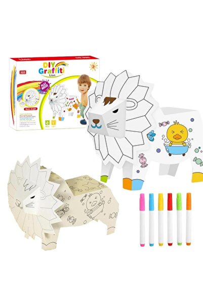 OEM Maksik Elefant din Carton pentru Pictat și Asamblat – Set Creativ 3+