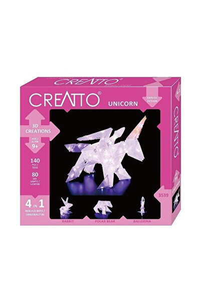 OEM Figurina Kosmos CREATTO Unicorn cu iluminare LED, cutie colectionara cu f...