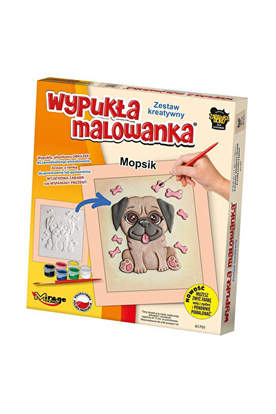 OEM Mirage Hobby - Pictura 3D în Relief: Mops Mic - Set Creativ de Pictură