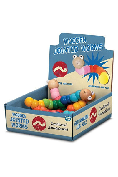 OEM Vierme colorat elastic din lemn One for Fun - jucărie creativă pentru copii