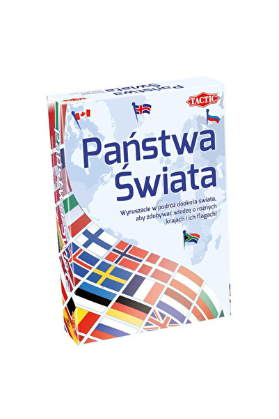 OEM Joc Educativ "Steagurile Lumii" - Tactic, pentru 2-6 jucatori, 8+, 200 de...