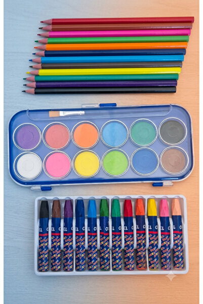 BATS 12'Lİ BOYA SETİ 12X3- KURU BOYA 12'Lİ-PASTEL BOYA 12'Lİ-SULU BOYA 12'Lİ