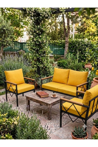 VELORAY MOBİLYA Bahçe Balkon minder kılıfı kırlent hediyeli