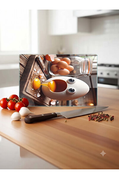 wudie Kitchen Countertop Protector and Decorative Heat-Resistant Tempered Gla...