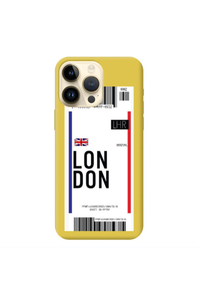 Other Apple iPhone 13 Pro Max London Arrival Yellow Colored Silicone TPU Θήκη