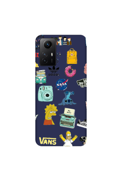 Other Xiaomi Redmi Note 12s Mixed up 3 Dark blue Colored Silicone TPU Θήκη