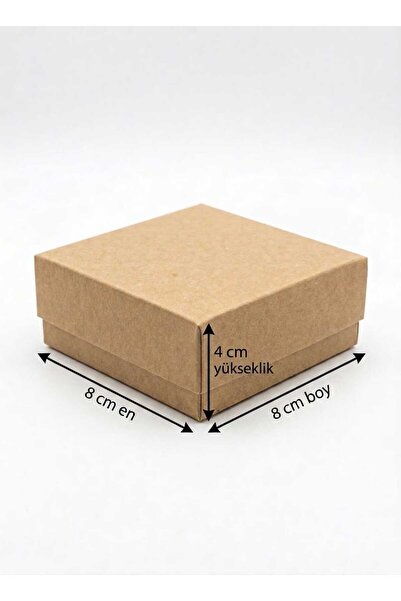 Kutu Ambarı Kraft Kutu Karton Hediye Kutusu 8x8x4 cm 12'li