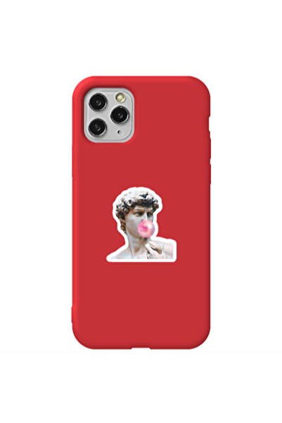Other Apple iPhone 11 Pro Bubble Red Colored Silicone TPU Θήκη