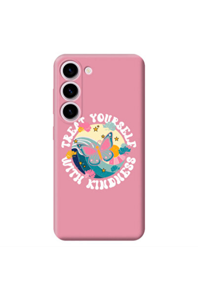 Other Samsung S23 Plus Kindless Yourself Pink Colored Silicone TPU Θήκη