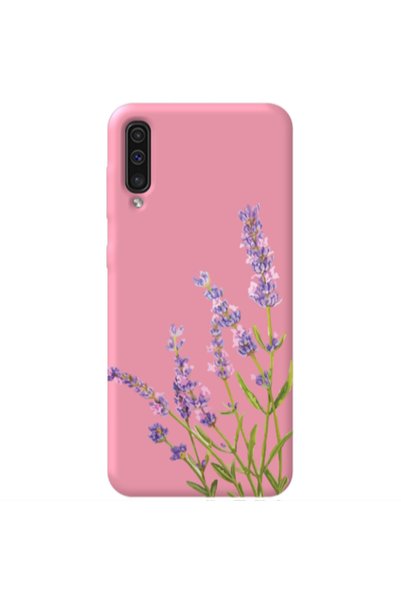 Other Samsung A70 Flowers 8 Pink Colored Silicone TPU Θήκη