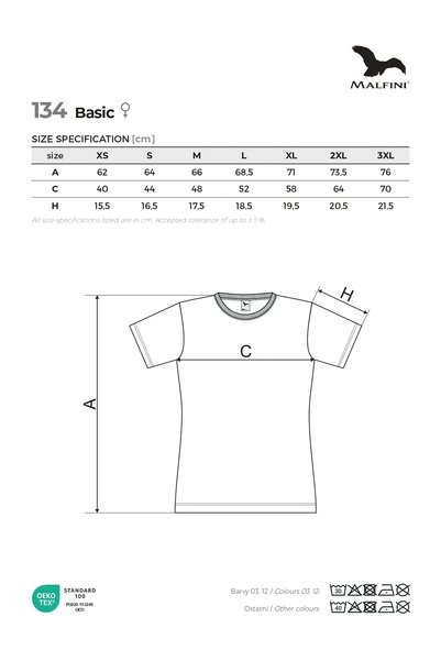 Malfini Tricou bumbac BASIC de damă