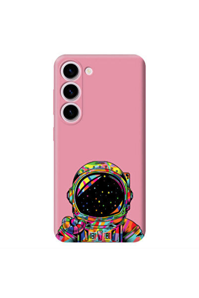 Other Samsung S23 Plus Astronaut 209 Pink Colored Silicone TPU Θήκη