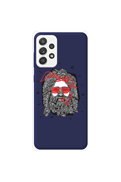 Other Samsung A72 Cool glasses Dark blue Colored Silicone TPU Θήκη