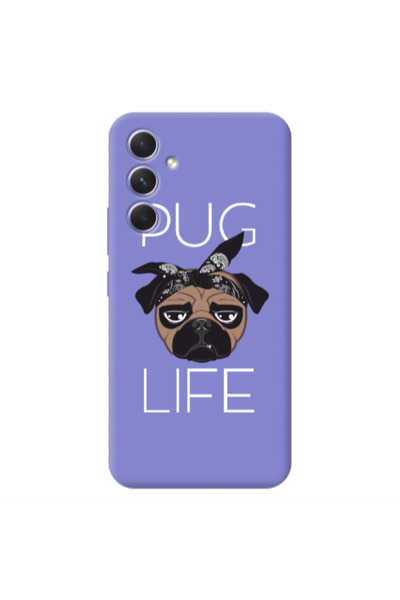 Other Samsung A56 Pug Life Purple Colored Silicone TPU Θήκη