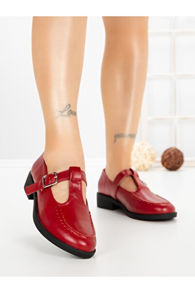 CM Pantofi casual dama visinii din piele ecologica Loressa