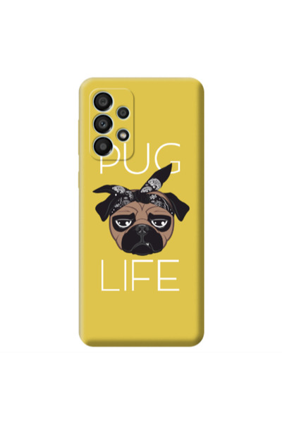 Other Samsung A53 Pug Life Yellow Colored Silicone TPU Θήκη