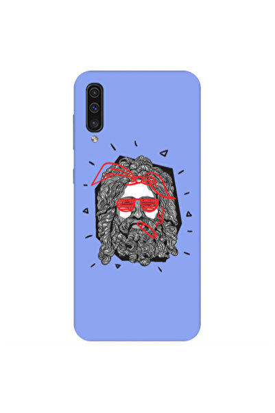 Other Samsung A50 Cool glasses Light Purple Colored Silicone TPU Θήκη