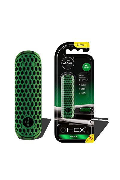 AMIO Odorizant auto grila ventilatie AROMA FANCY SHAPES POLYMER HEX Lemon