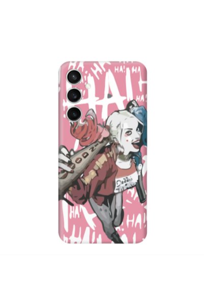 Other Samsung S24 FE Ha Ha Ha Pink Colored Silicone TPU Θήκη