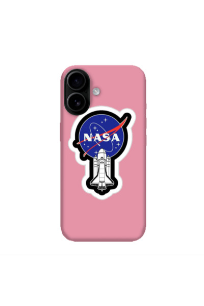 Other Apple Iphone 16 plus Nasa 2 Pink Colored Silicone TPU Θήκη