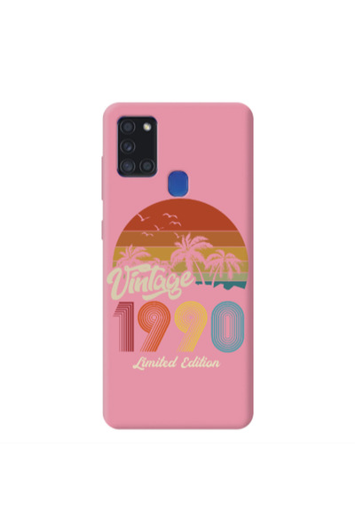 Other Samsung A21S Vintage Pink Colored Silicone TPU Θήκη