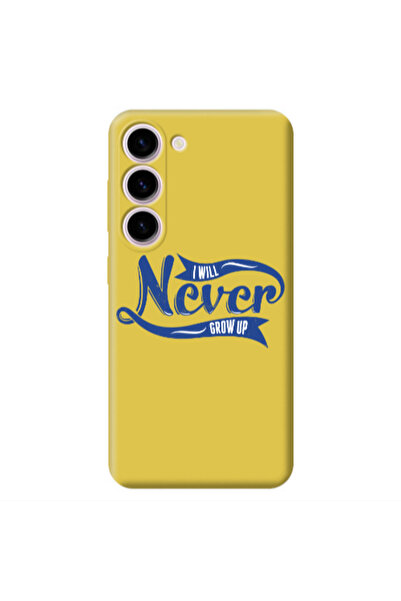 Other Samsung S23 Plus I Will Never Grow Up Yellow Colored Silicone TPU Θήκη