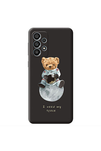 Other Samsung A53 Bear in space Black Colored Silicone TPU Θήκη
