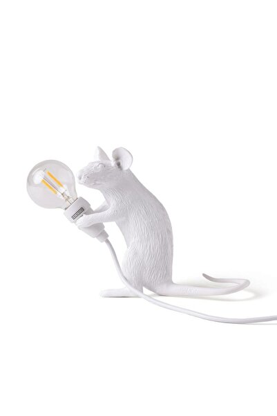 SELETTI Επιτραπέζιο Φωτιστικό Mouse 15221 6,2x21x8,1εκ. Λευκό