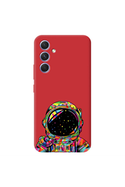 Other Samsung A54 Astronaut 209 Red Colored Silicone TPU Θήκη