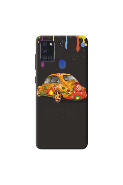 Other Samsung A21S Adventure Black Colored Silicone TPU Θήκη