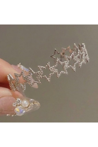 Heda Jewelry Yıldızlı Kelepçe Bileklik