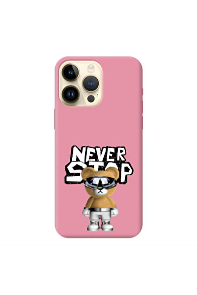 Other Apple iPhone 13 Pro Max Never stop Pink Colored Silicone TPU Θήκη