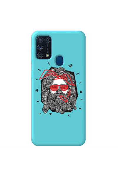 Other Samsung M31 Cool glasses Turquoise Colored Silicone TPU Θήκη