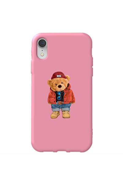 Other Apple iPhone Xr Bear in a hat Pink Colored Silicone TPU Θήκη